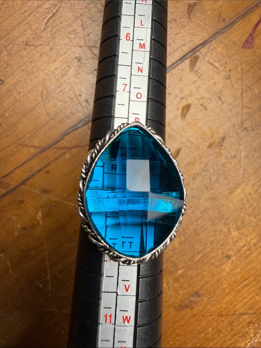 Blue Topaz ring size 9